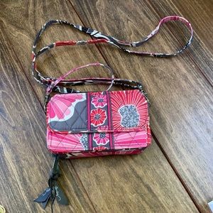 Vera Bradley wallet clutch with strap